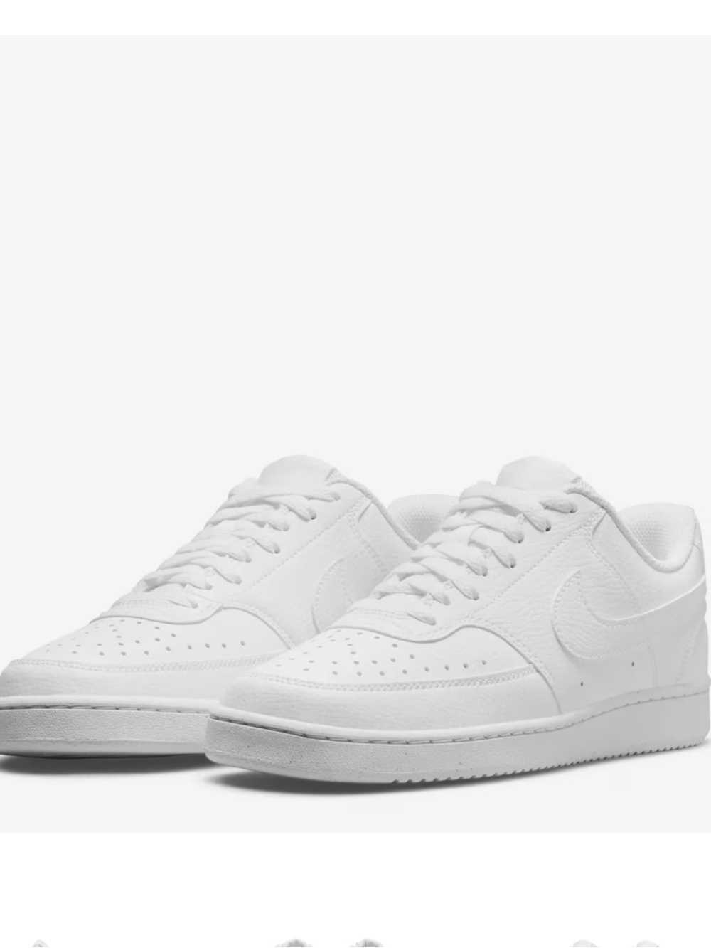 Nike White Court Vision Low Next Nature Sneaker